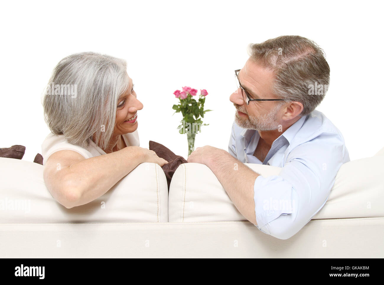 Frau Alltag Senioren Stockfoto