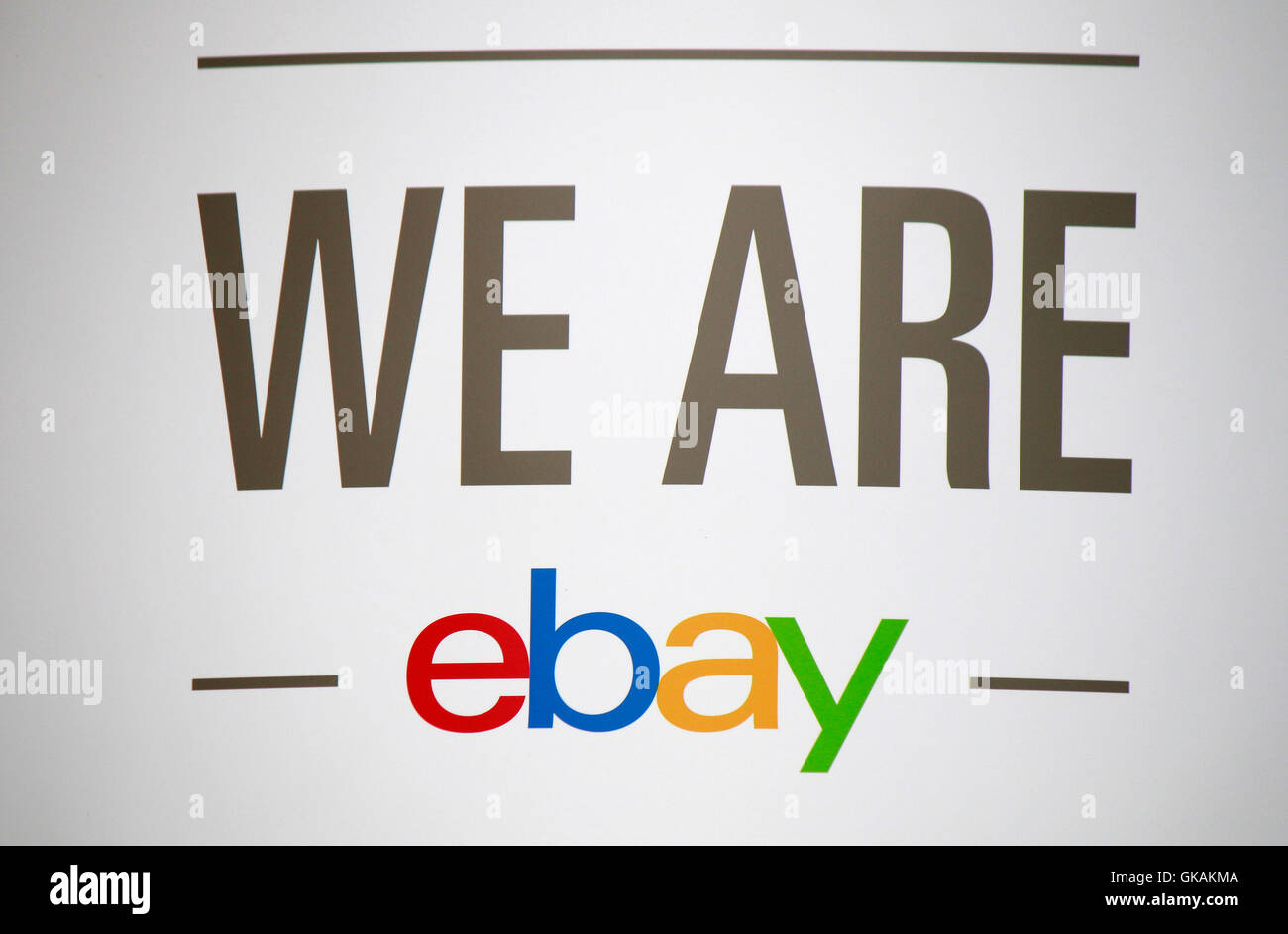 Logo der Marke "EBay", Berlin. Stockfoto