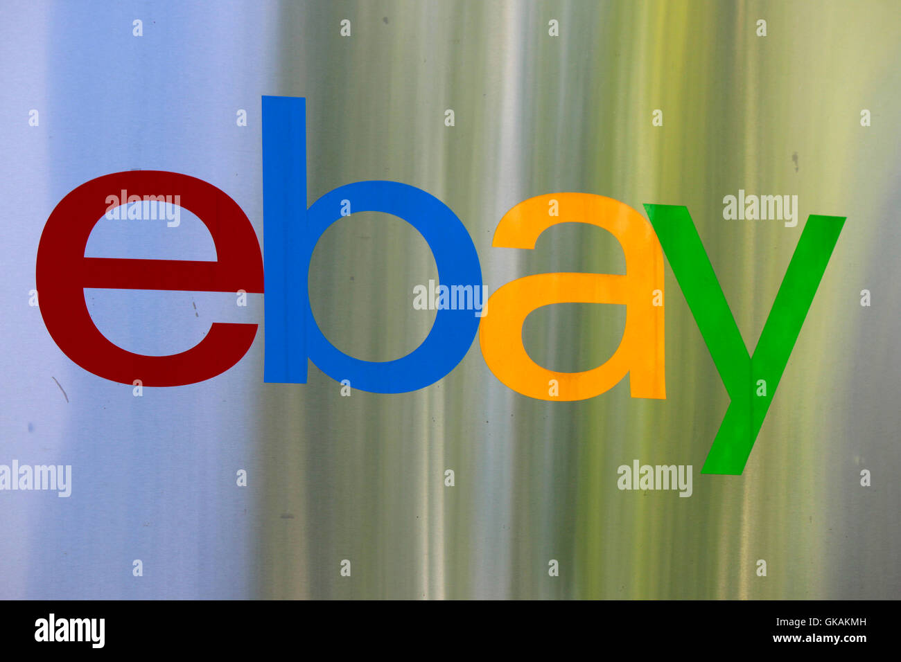 Logo der Marke "EBay", Berlin. Stockfoto
