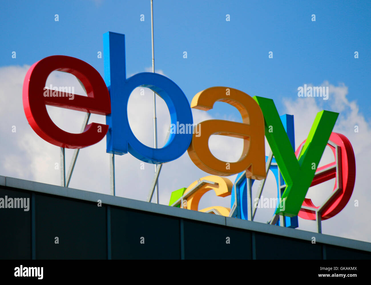 Logo der Marke "EBay", Berlin. Stockfoto