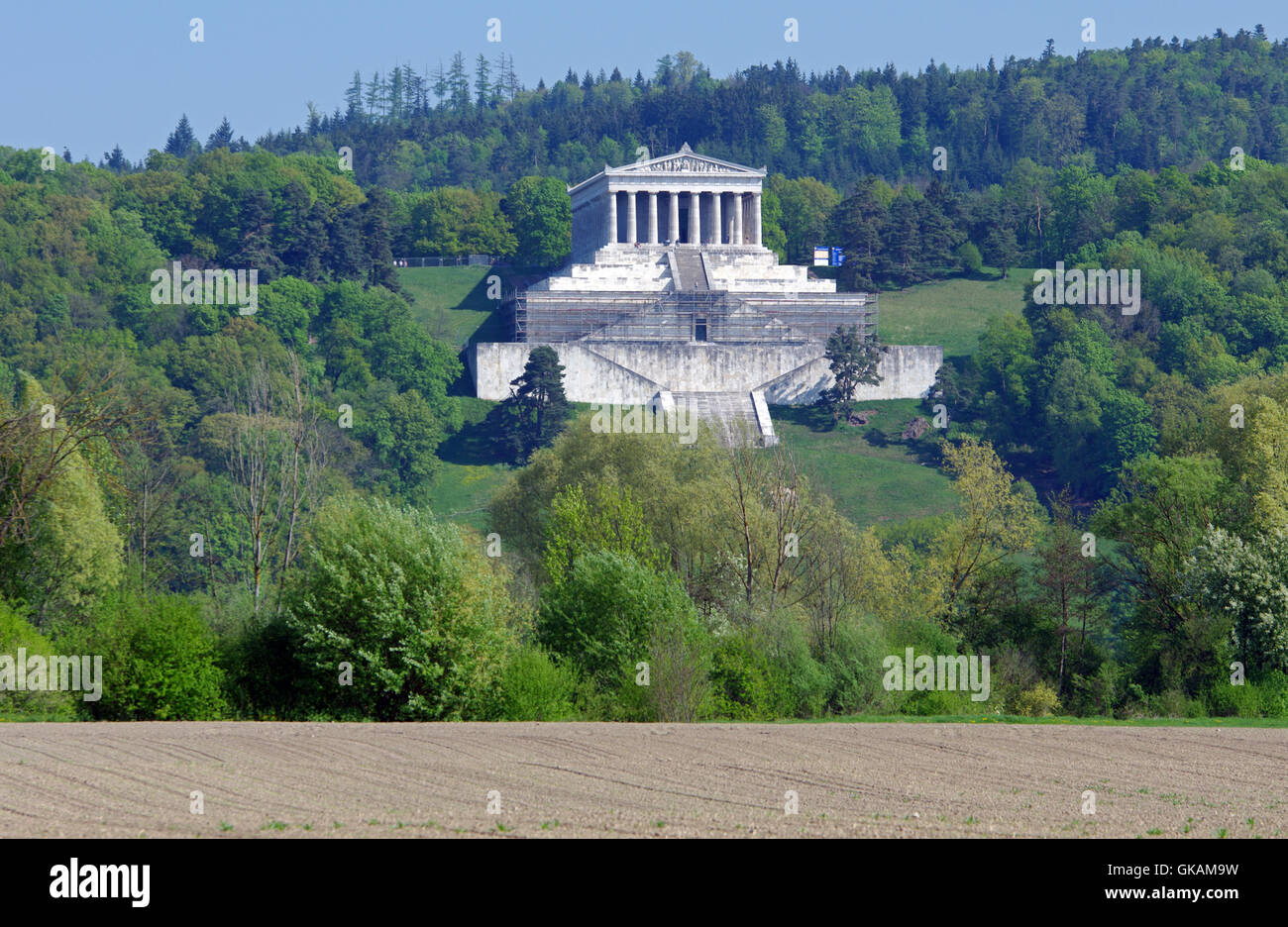 Walhalla bei regensburg Stockfoto