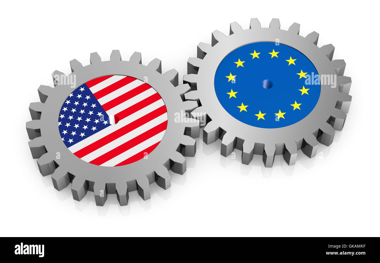 blaue Büro Diskussion Stockfoto