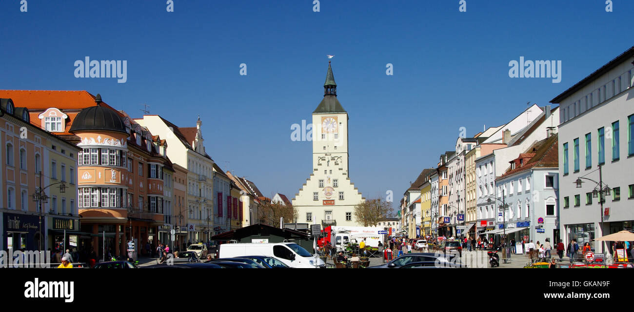 Stadt - deggendorf Stockfoto