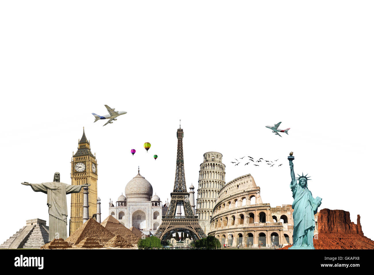 Reisen-Denkmal-Modell Stockfoto