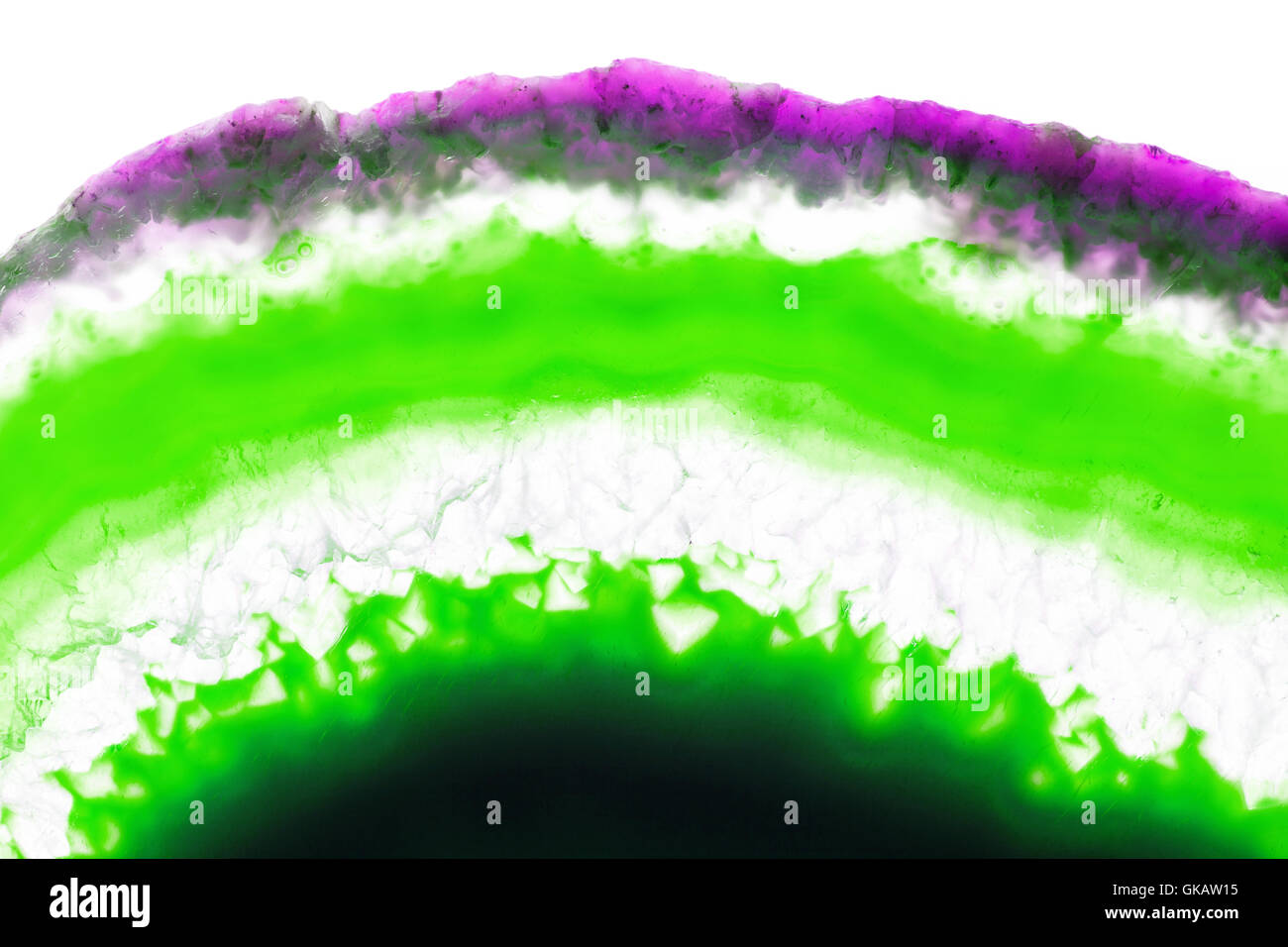 Zusammenfassung Hintergrund - grüne Achat Scheibe mineral Stockfoto