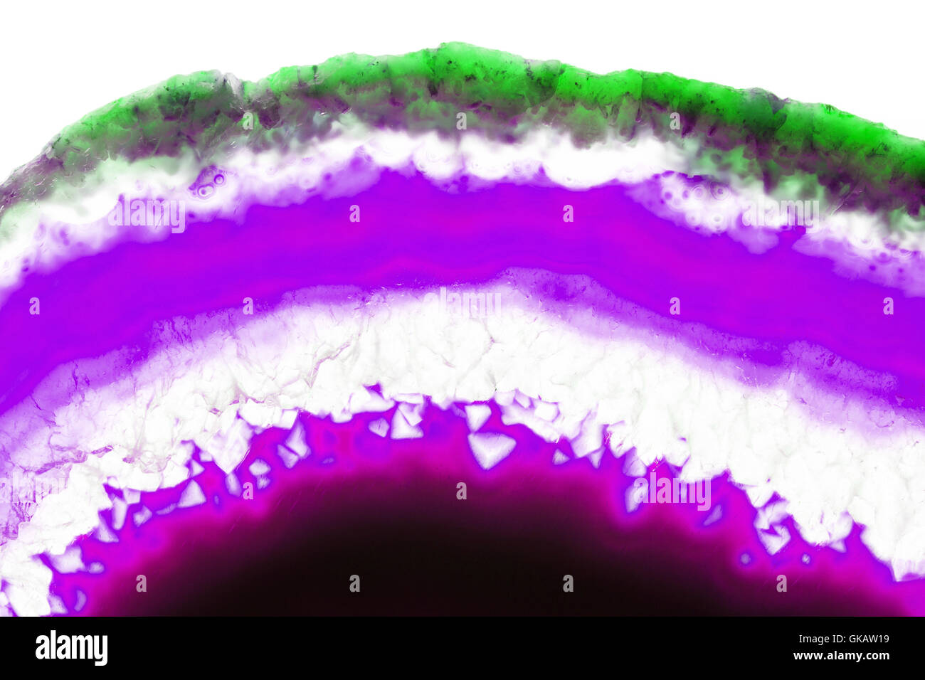 Zusammenfassung Hintergrund - rosa Achat Scheibe mineral Stockfoto