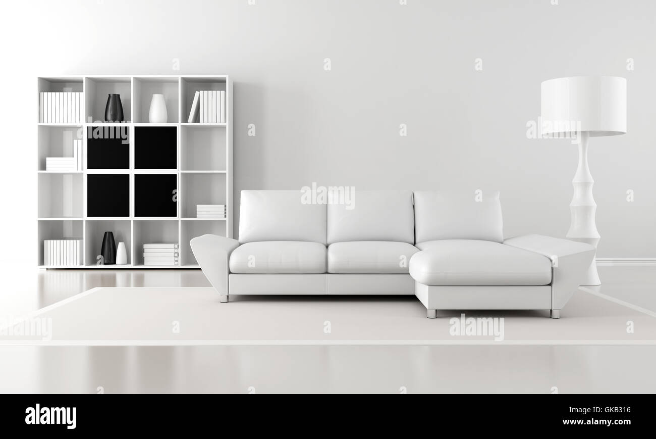 Möbel Sofa minimalistisch Stockfoto