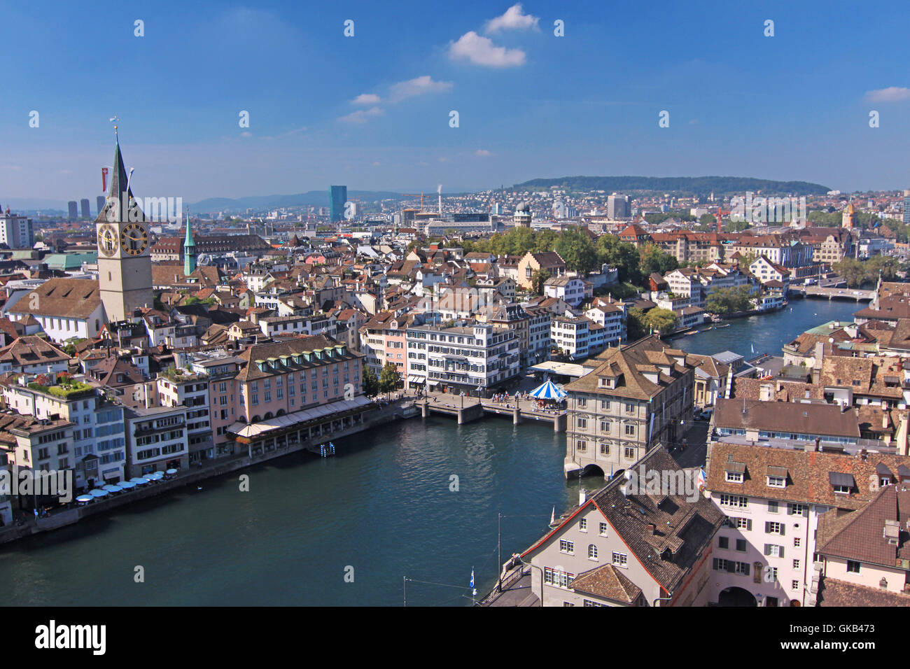 Schweiz-Turm-Zürich Stockfoto