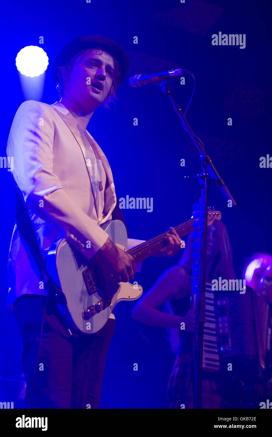 Pete Doherty führt bei der Barrowland Ballroom Featuring: Pete Doherty wo: Glasgow, Schottland, Vereinigtes Königreich bei: 13. Mai 2016 Stockfoto