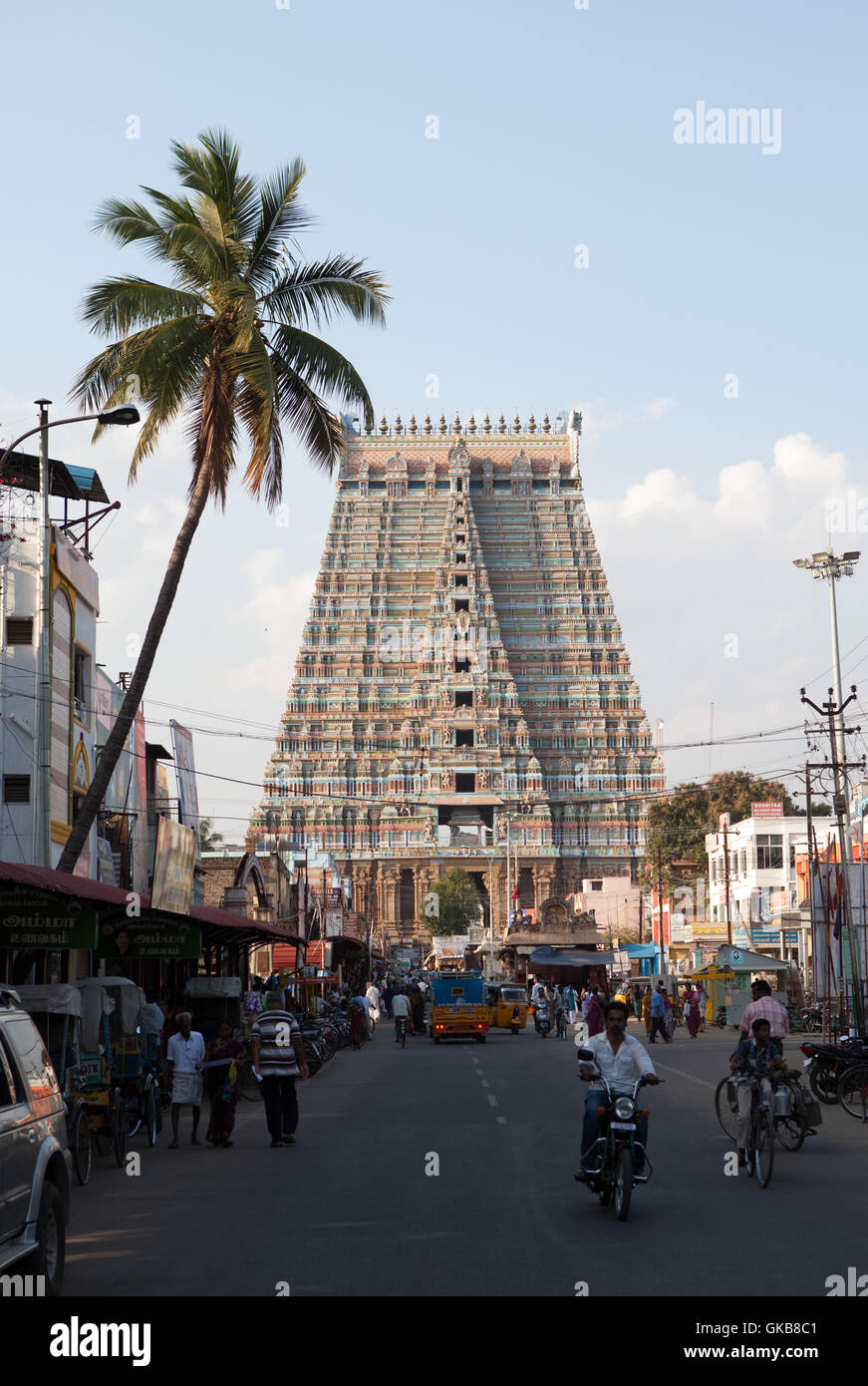 Sri Ranganathaswamy Hindu-Tempel in Tiruchirappalli, Tamil Nadu, Indien Stockfoto