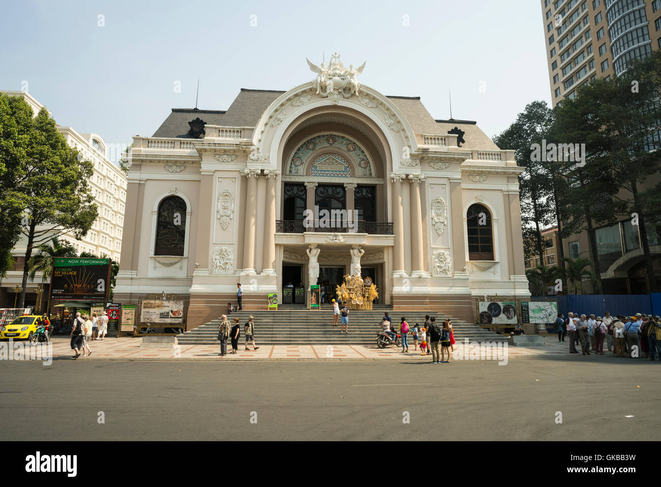 Die historischen Saigon Opernhaus Dong Khoi Street, Ho-Chi-Minh-Stadt, Vietnam. Stockfoto