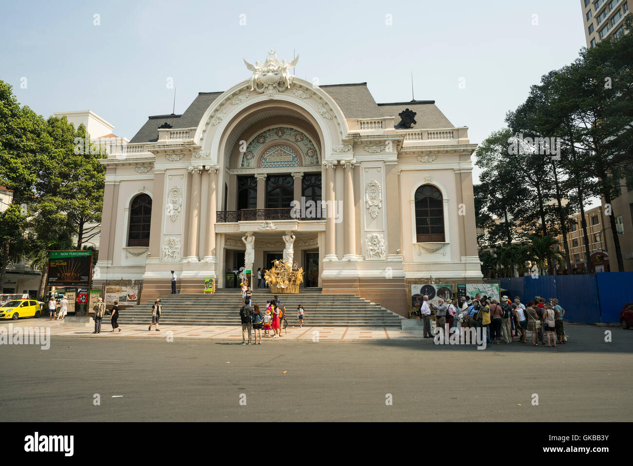 Die historischen Saigon Opernhaus Dong Khoi Street, Ho-Chi-Minh-Stadt, Vietnam. Stockfoto