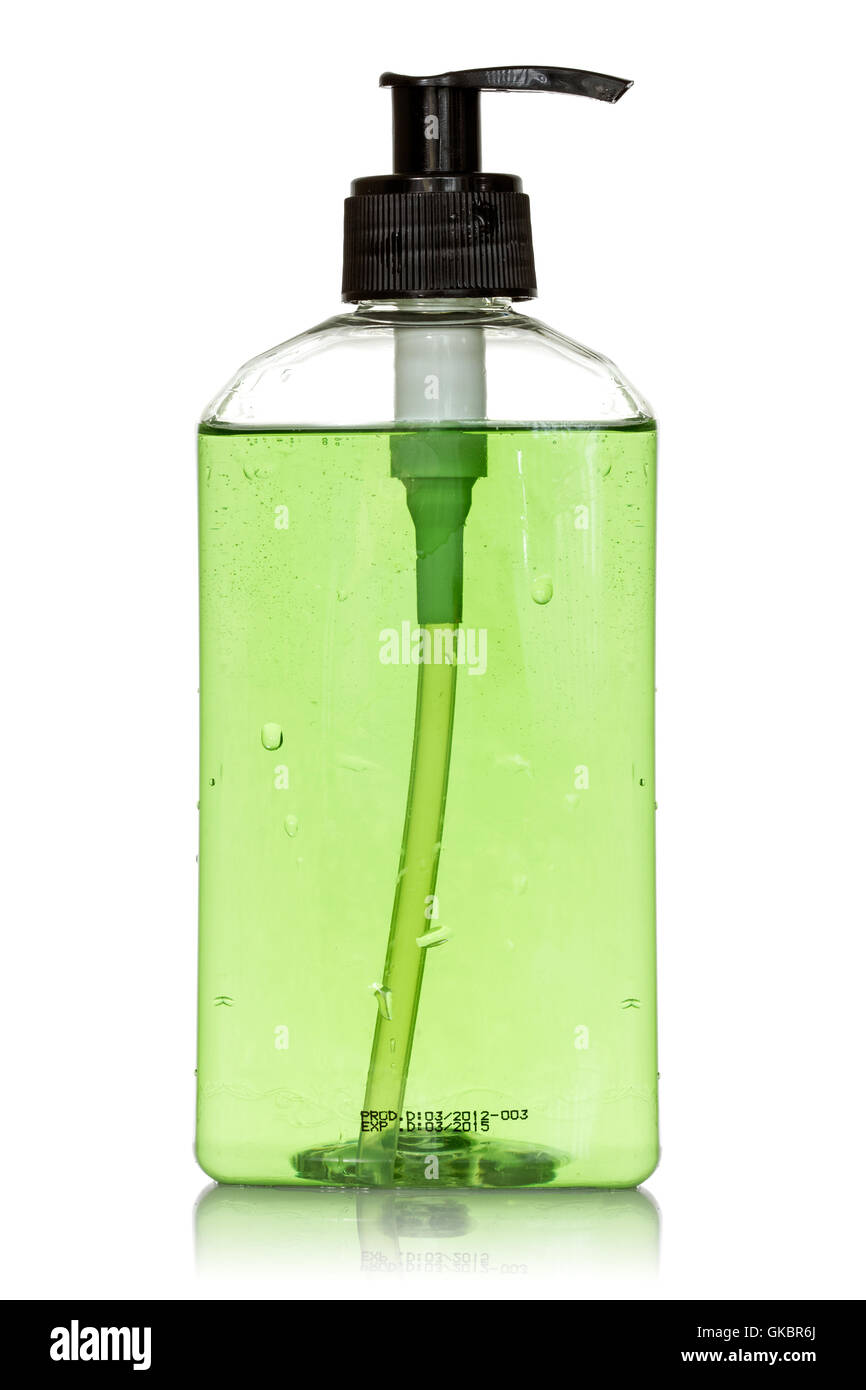 Flasche Hygiene Kosmetik Stockfoto