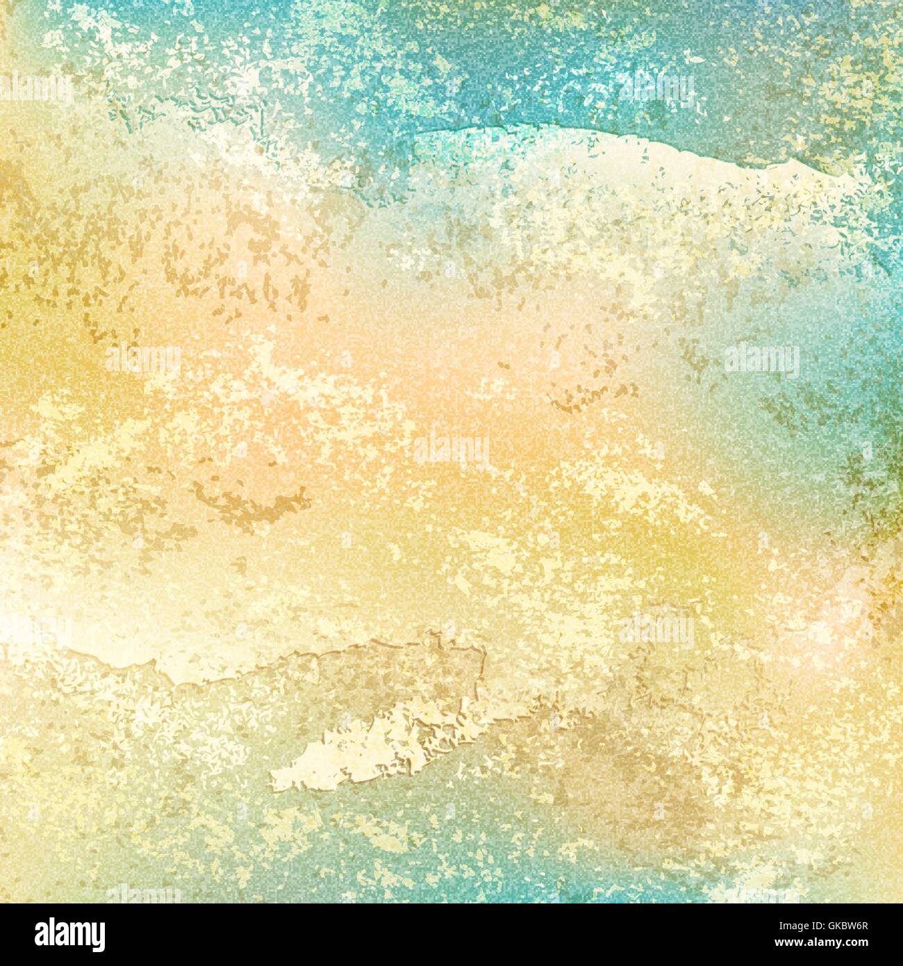 Alte Vintage-Hintergrund mit Grunge Texturen Risse, Überreste der Lackschicht und Effekt "Störung". Leere abstrakten Hintergrund Stock Vektor