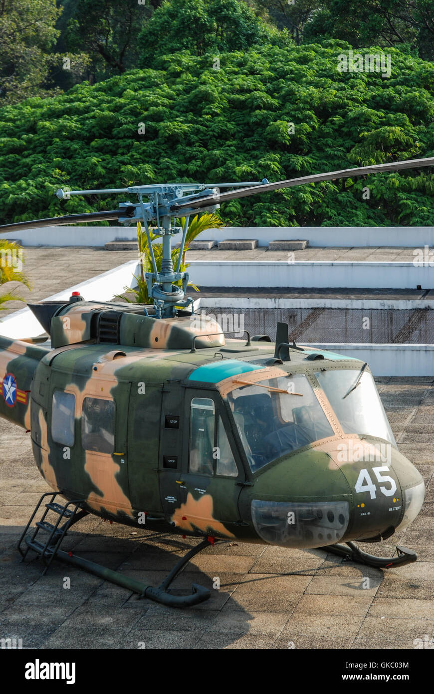 Alten Hubschrauber von US-Armee, Saigon, Vietnam Stockfoto