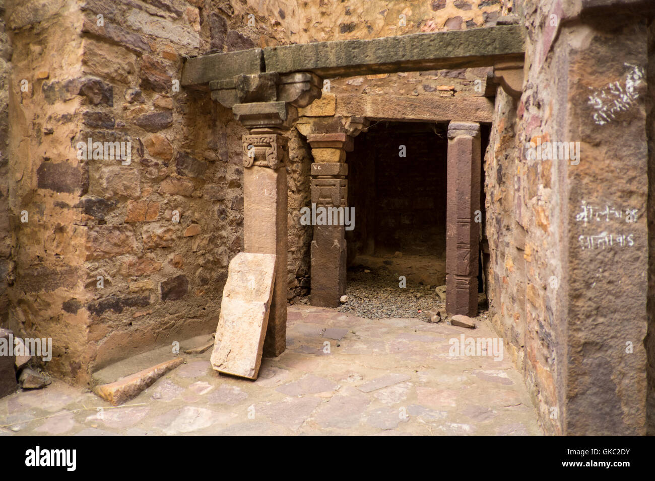 Ranthambhore Fort im Ranthambhore National Park, Rajasthan, Indien Stockfoto