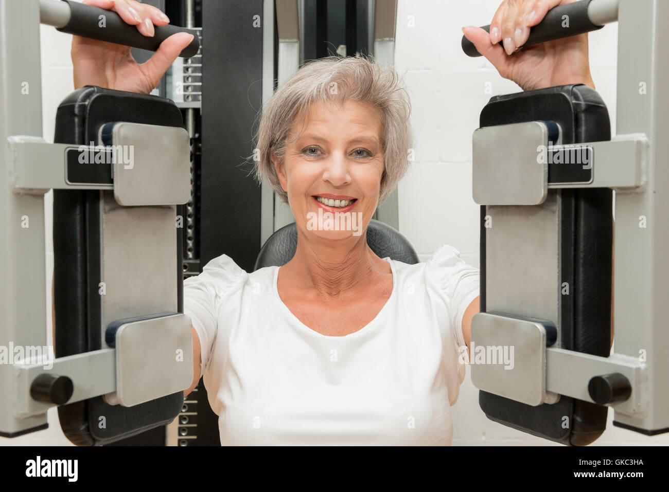 sportliche senior Stockfoto