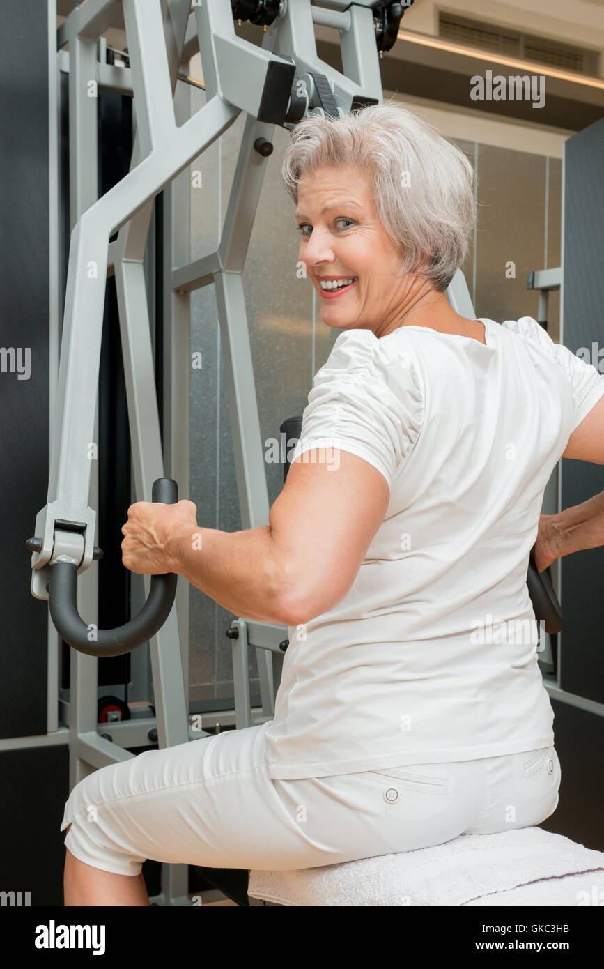 sportliche senior Stockfoto