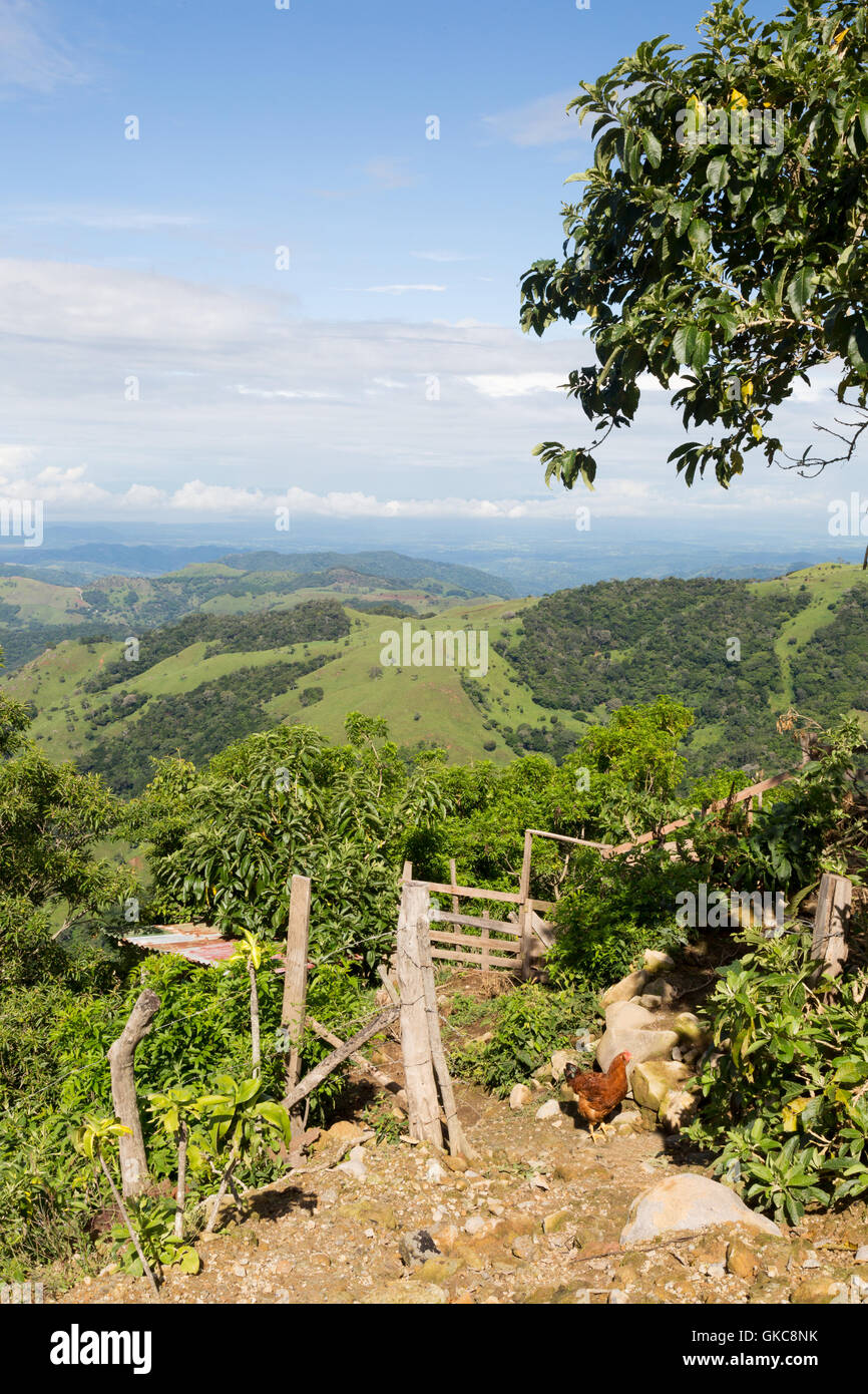 Costa Rica Landschaft, zentralen Hochland in der Nähe von Monteverde, Costa Rica, Mittelamerika Stockfoto