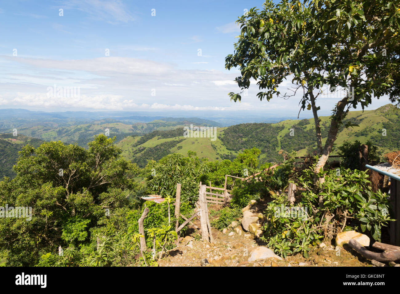 Costa Rica Landschaft, zentralen Hochland in der Nähe von Monteverde, Costa Rica, Mittelamerika Stockfoto
