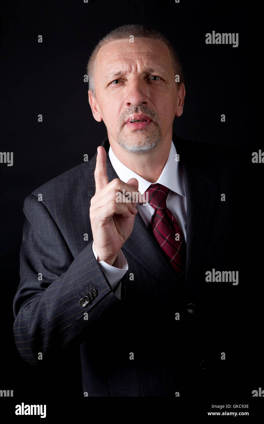 Person Geschäfte behandeln Stockfoto