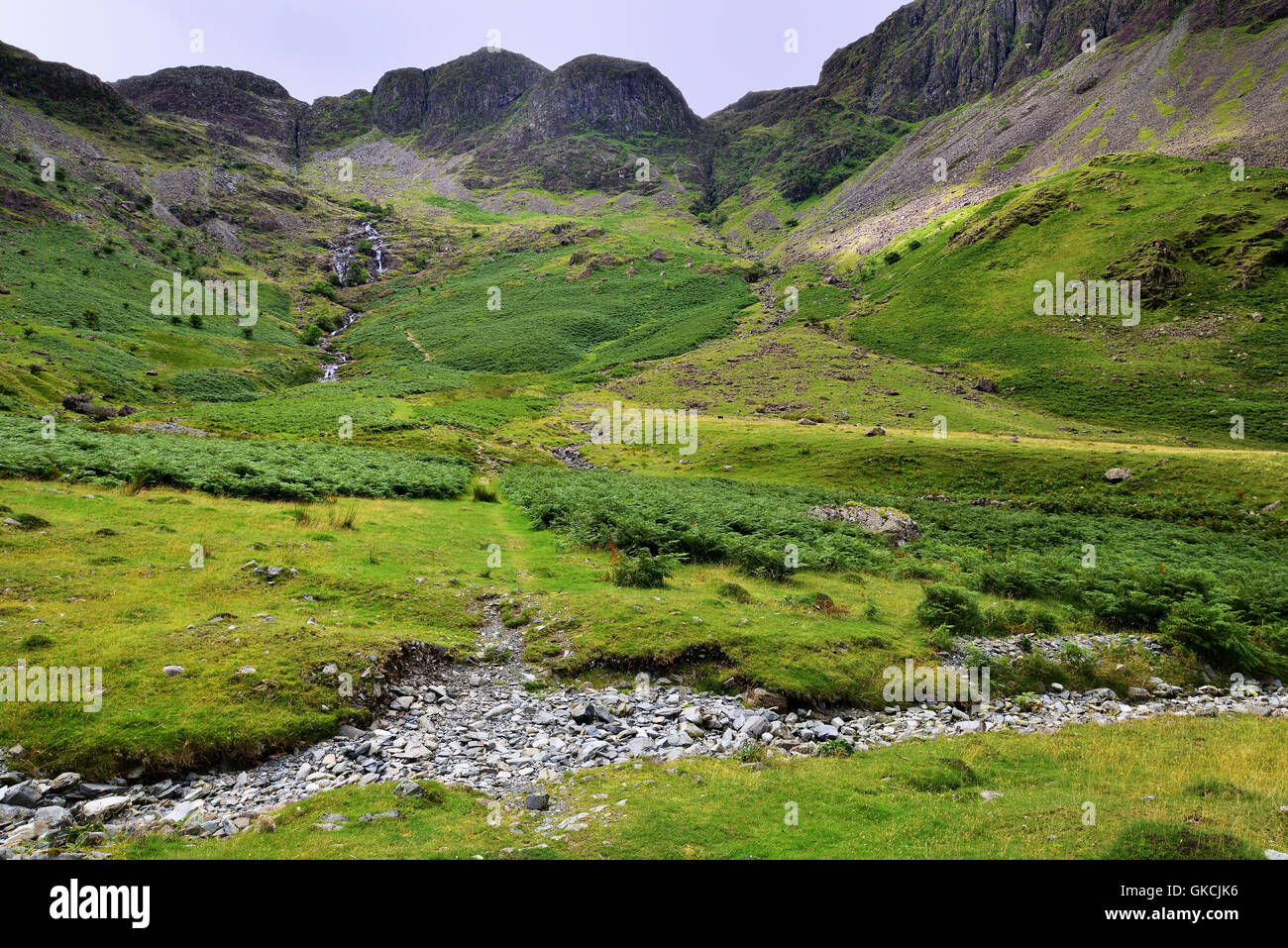 Warnscale Talsohle Stockfoto