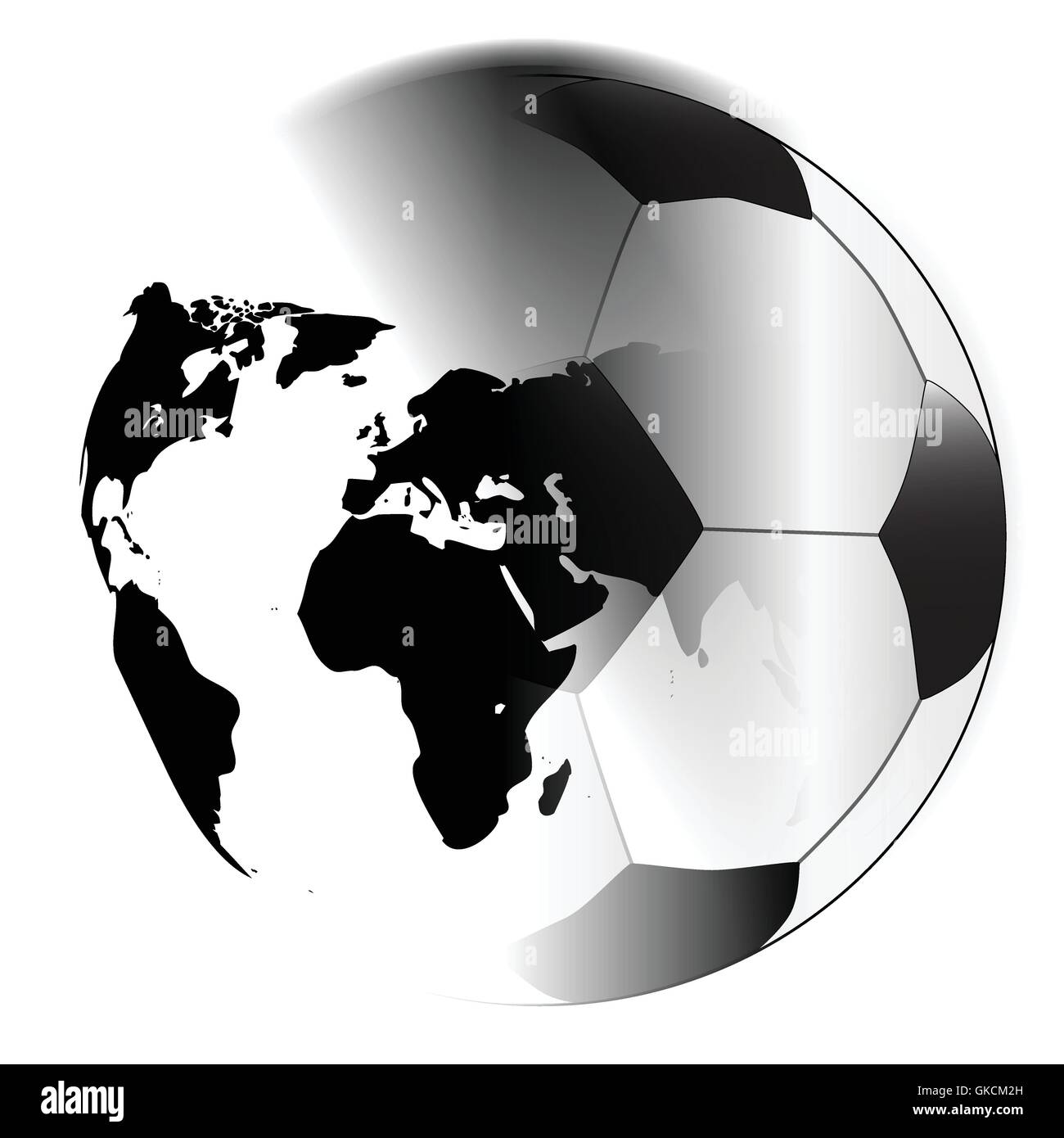 Erde-Fußball Stock Vektor