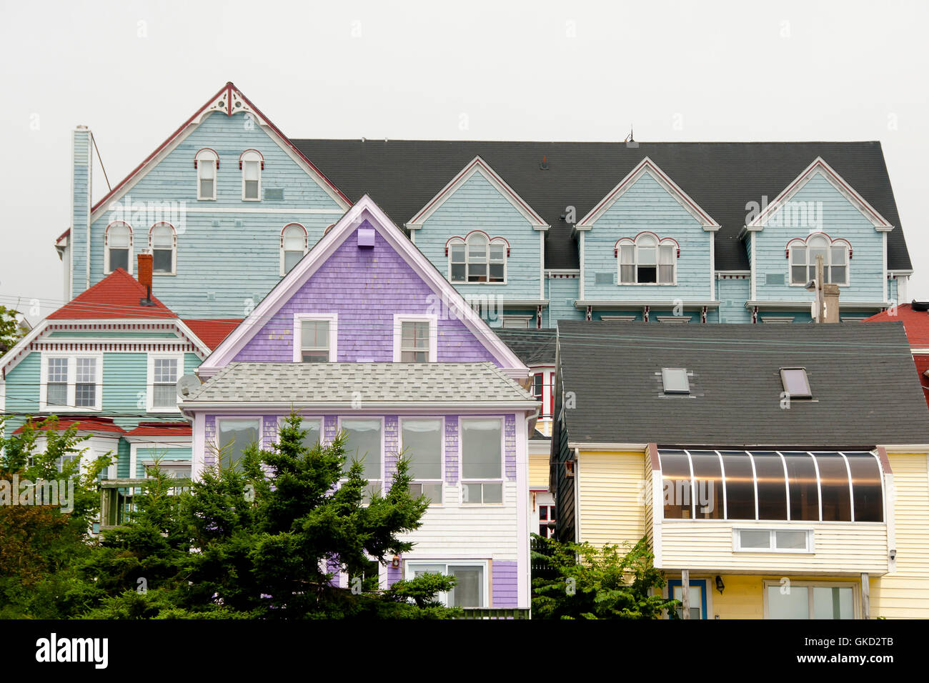 Bunte Gebäude - Lunenburg - Nova Scotia Stockfoto