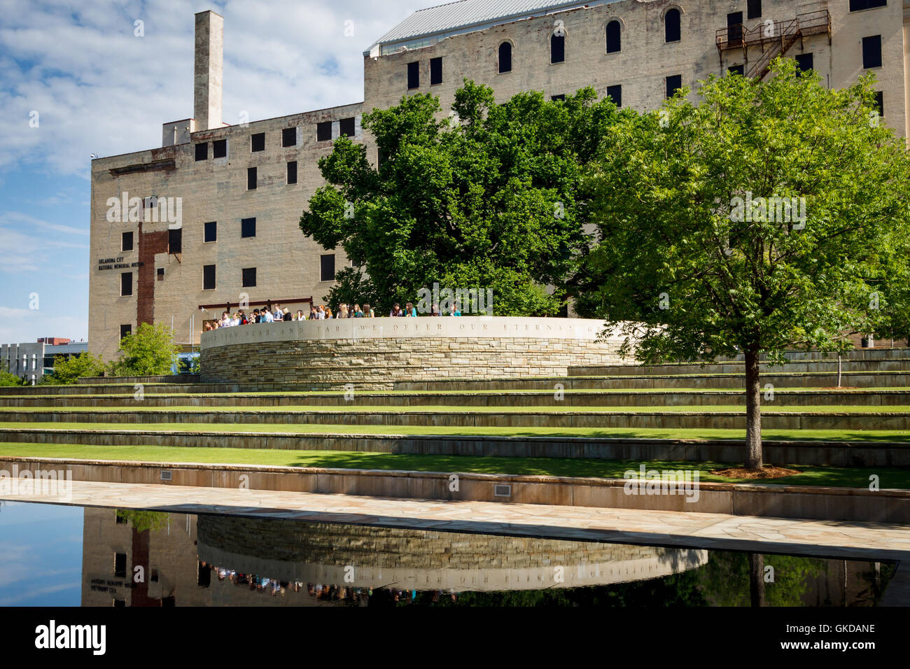 Oklahoma City Bombing Memorial. Stockfoto