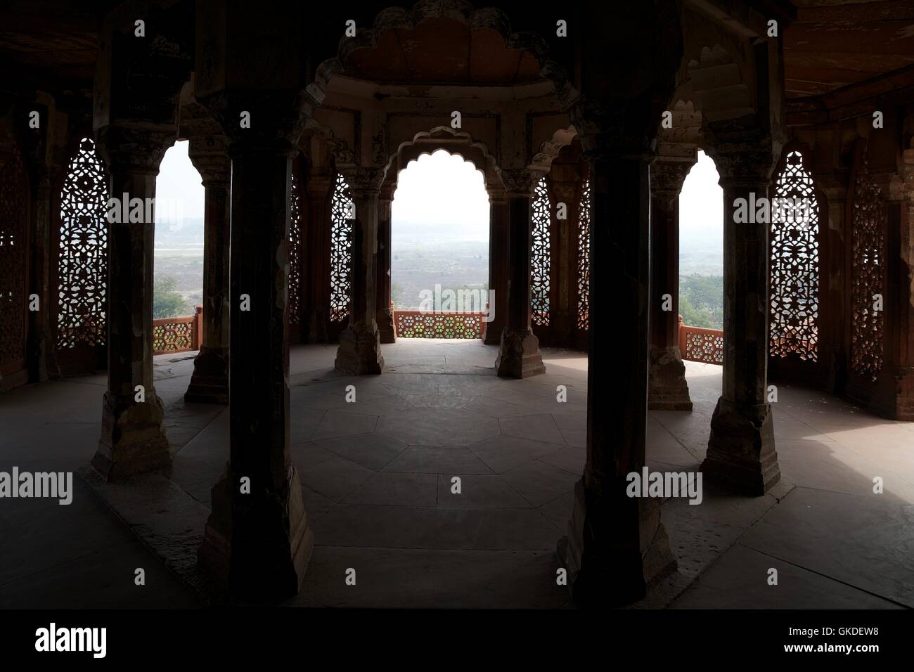 Zum UNESCO-Weltkulturerbe, Shahjahani Mahal, Rotes Fort, Agra, Uttar Pradesh, Indien, Stockfoto