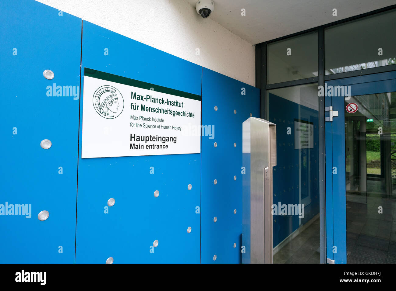 JENA, Deutschland - 29. Mai 2016: Max Planck Institut für die Wissenschaft der menschlichen Geschichte.  Das Institut wurde im März 2014 gegründet. Stockfoto