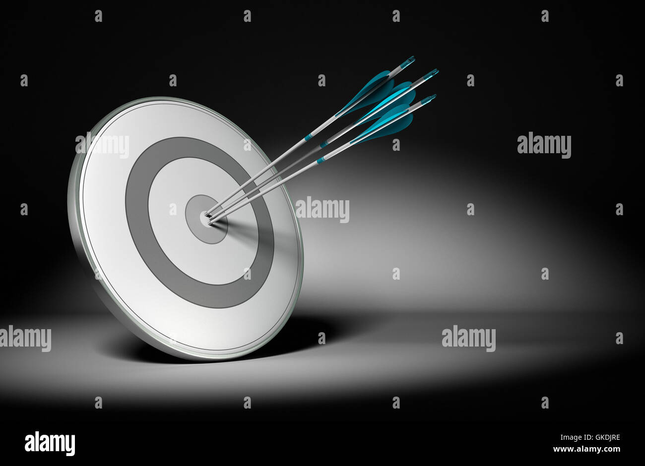 erfolgreiche blau Reichweite Stockfoto