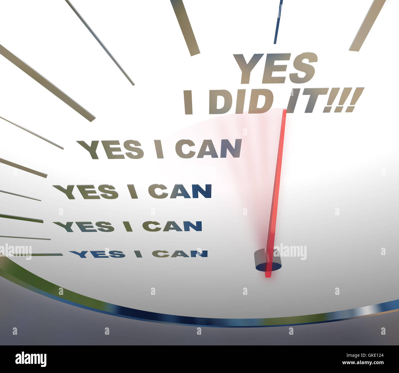 Tacho - ja kann ich Stockfoto