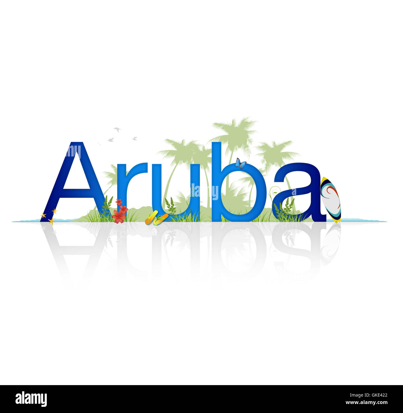 Reisen Aruba Stockfoto