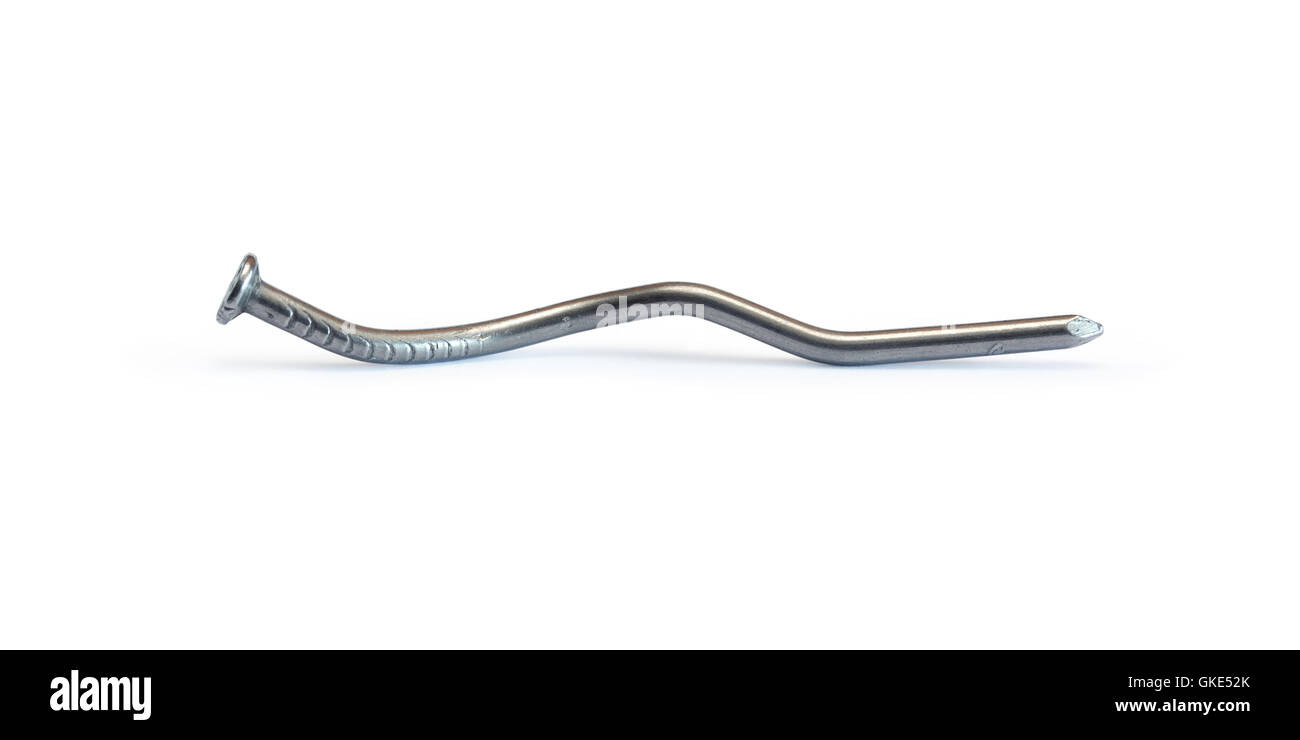 Krummen Nagel Stockfoto