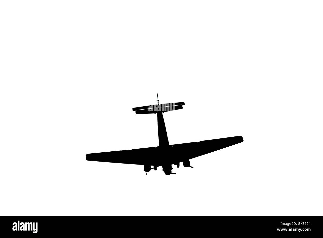 Flugzeug-Schatten Stockfoto