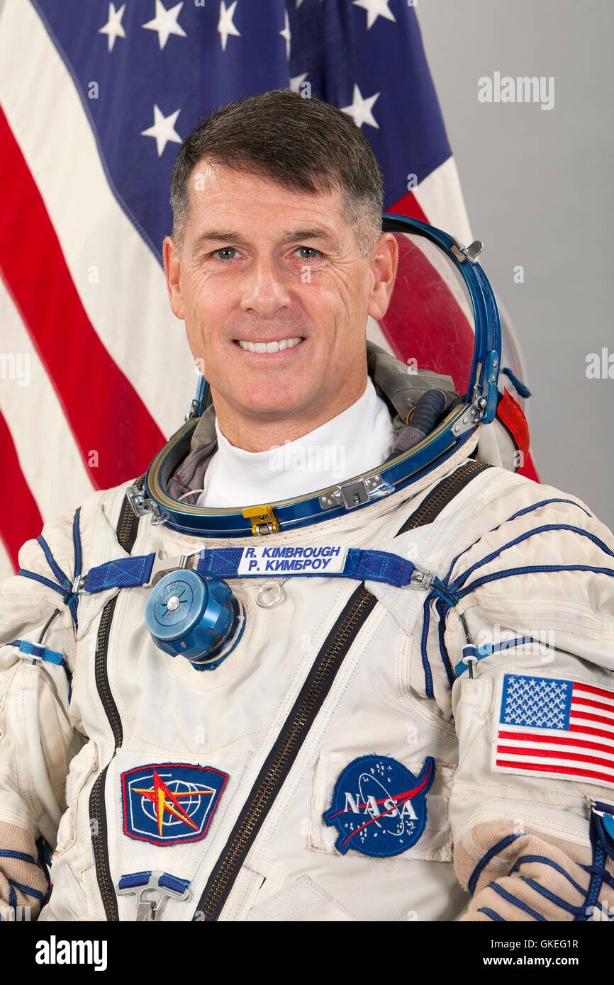 Internationale Raumstation NASA Astronaut Shane Kimbrough Expedition 49 Porträt seiner russischen Orlan-Raum passen 14. Oktober 2015 in Star City, Russland. Stockfoto