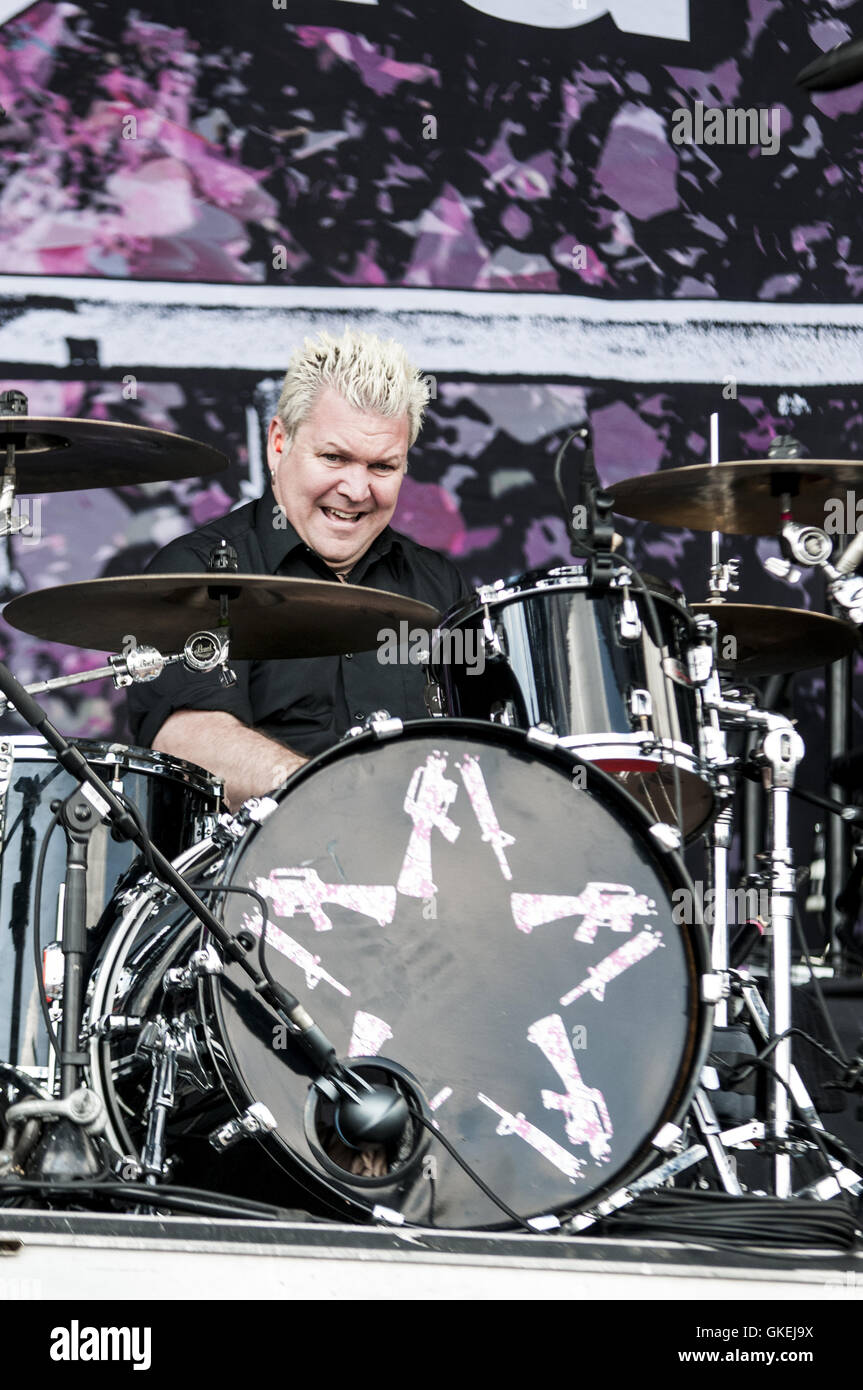 Rock auf der Reihe 2016 Musikfestival MAPFRE-Stadion in Columbus, Ohio, USA mit: Anti-Flag wo: Columbus, Ohio, Vereinigte Staaten, wann: 22. Mai 2016 Stockfoto
