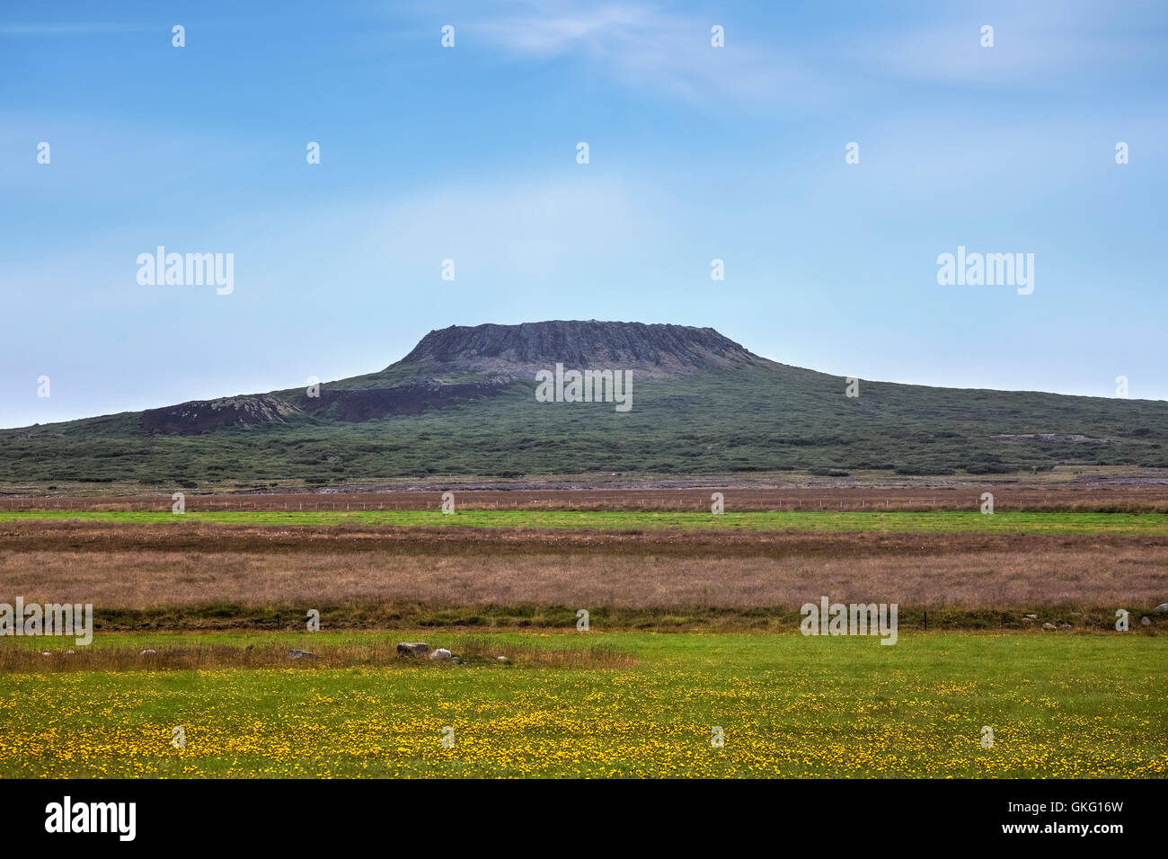 Eldborg, Krater, Hnappadalur, Island Stockfoto