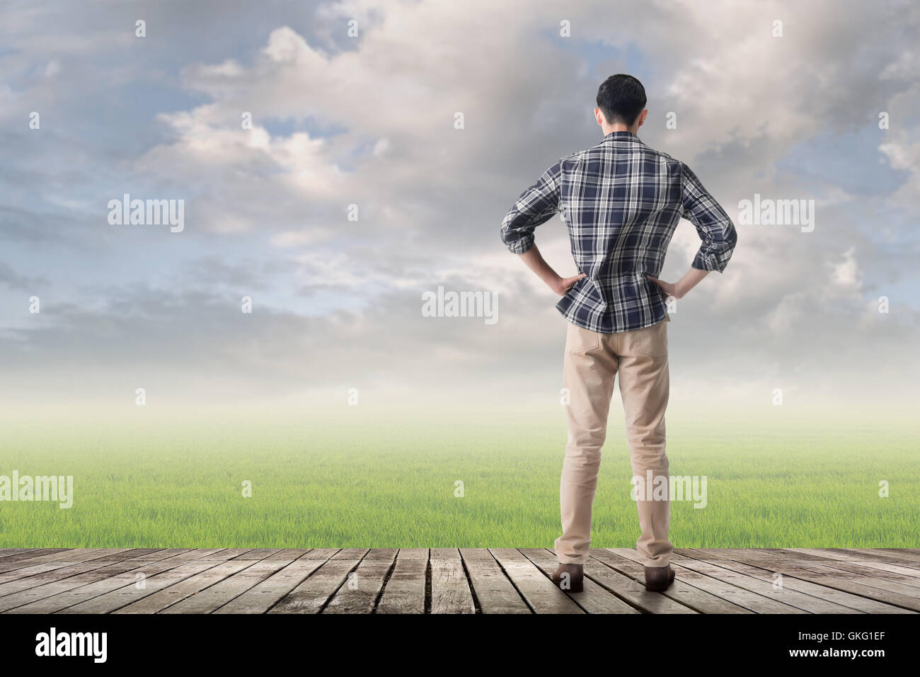 Typ single-Leben Stockfoto