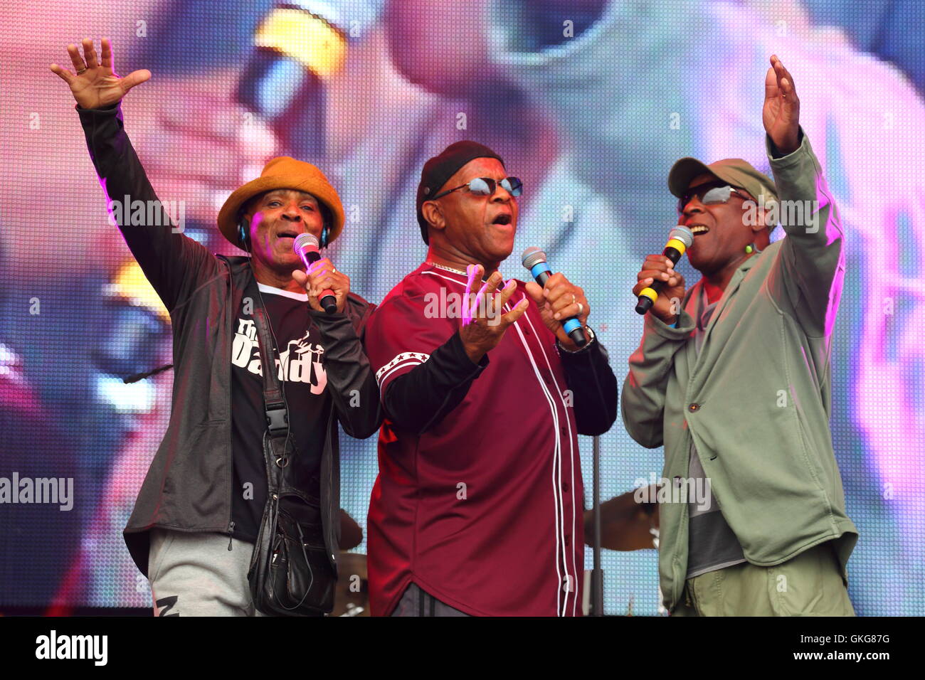 Henley, UK. 20. August 2016. Rückspulen Sie zu, South 80er Jahre Musik-Festival. Die reale Sache unterhalten mit ihr tolle Musik! Bildnachweis: Uwe Deffner/Alamy Live-Nachrichten Stockfoto