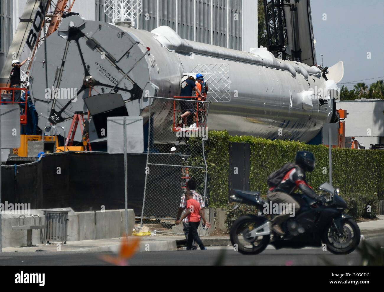 Hawthorne Ca 20 August 2016 Spacex Erste Falcon 9 Rakete Die