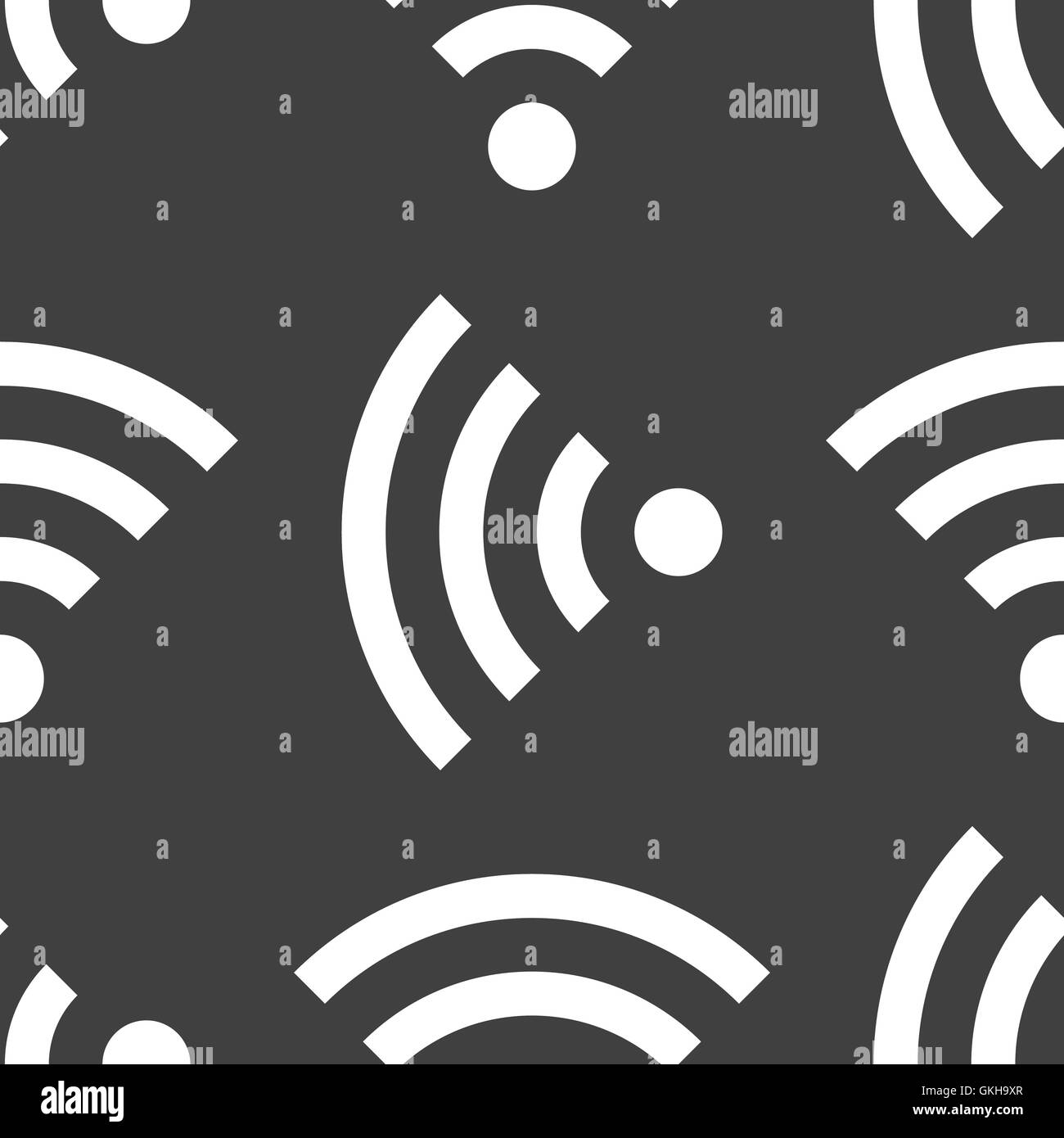 WI-FI-Web-Symbol. flaches Design. Graue Musterdesign. Stock Vektor