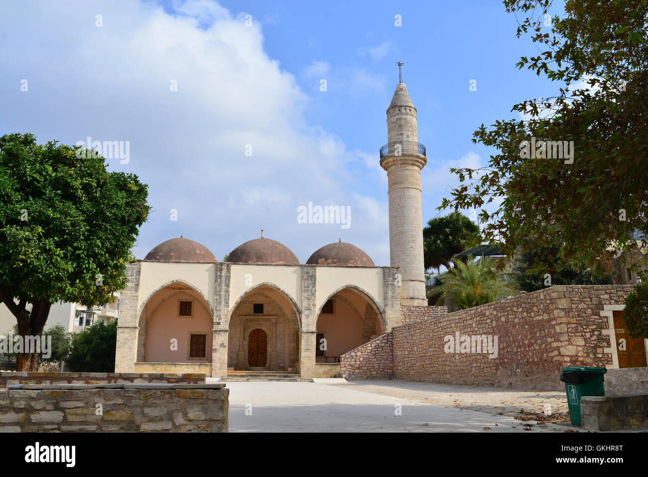 Rethymnon-Stadt Griechenland Moschee Veli Pasa Wahrzeichen Architektur Stockfoto