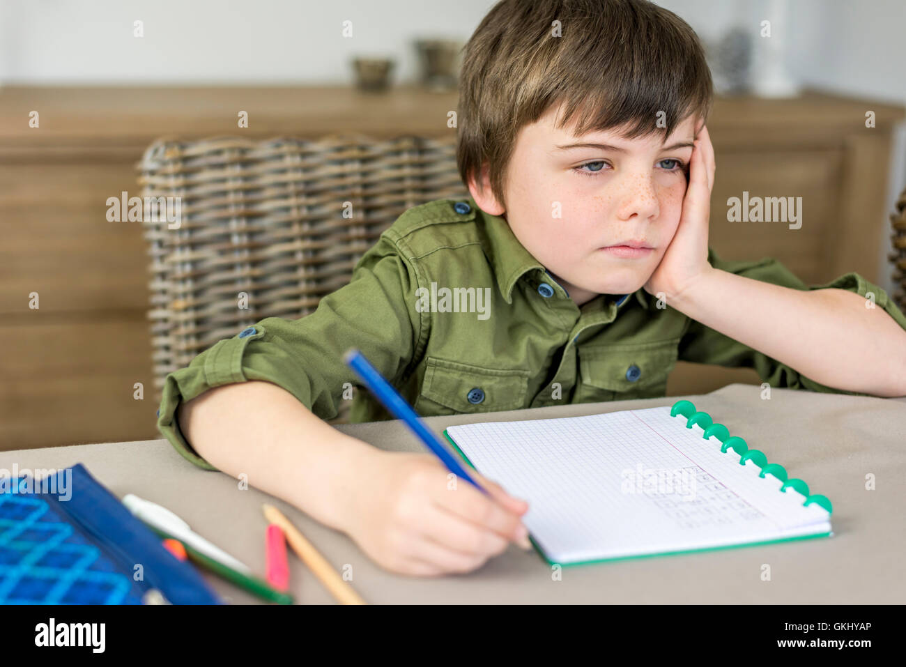 Studie Hand Hände Stockfoto