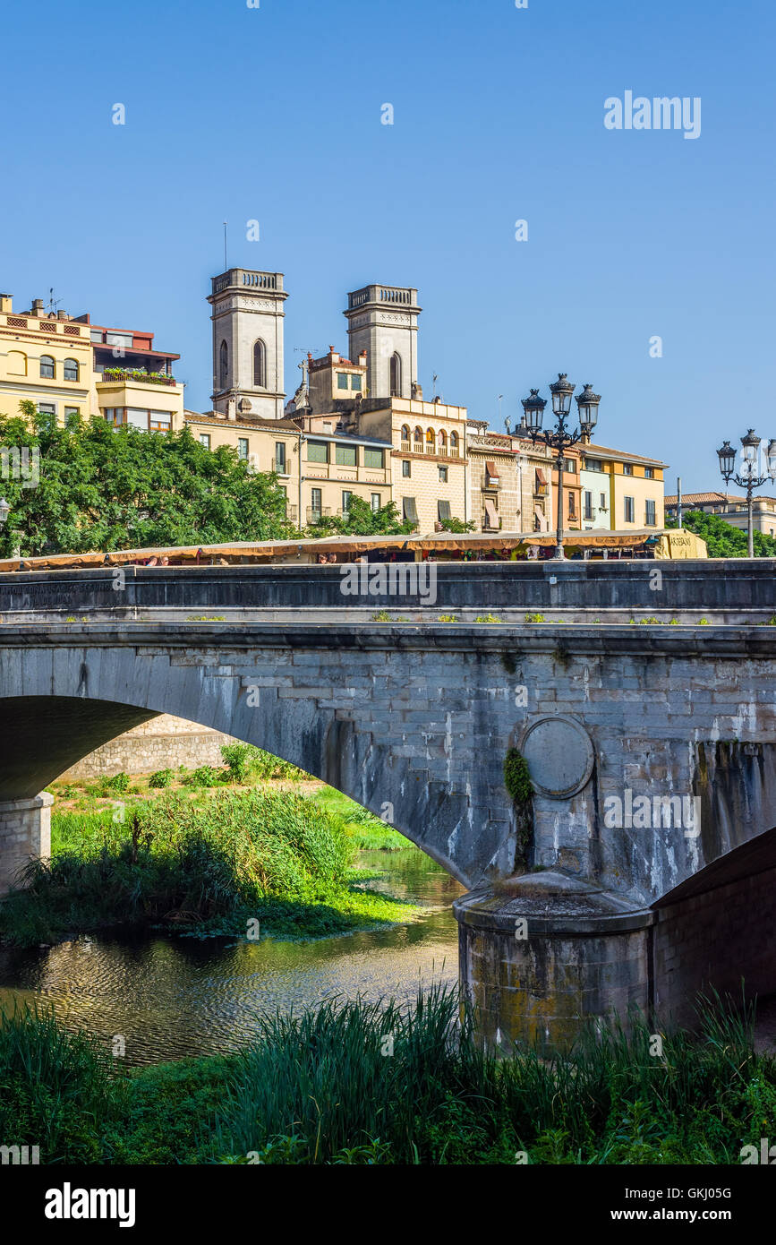 Fluss Durch Gerona Spanien
