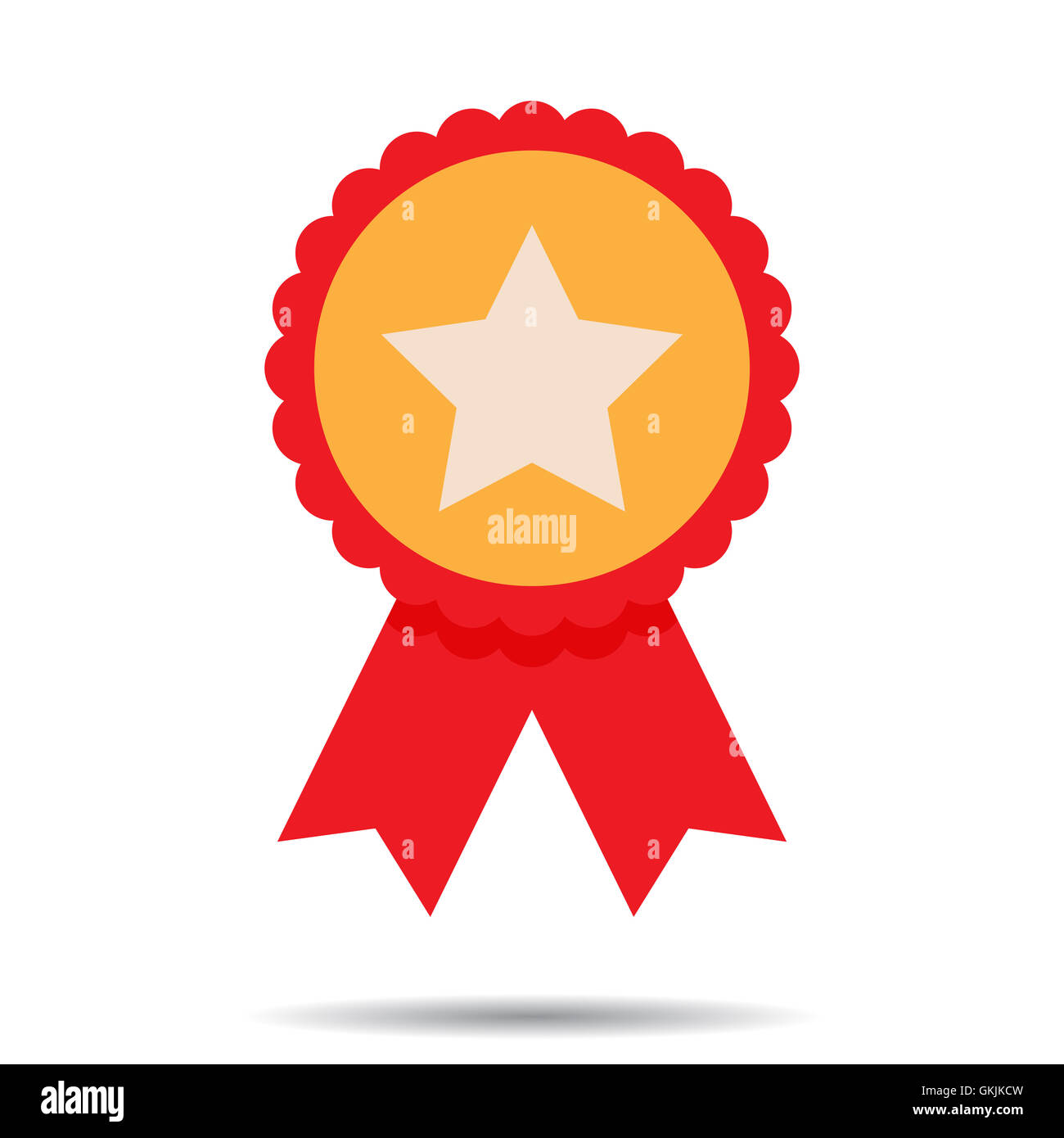 Insignien, Abzeichen und Qualitätsgarantie. Beschriften Sie mit Band, Aufkleber-Abzeichen-Vektor-illustration Stockfoto