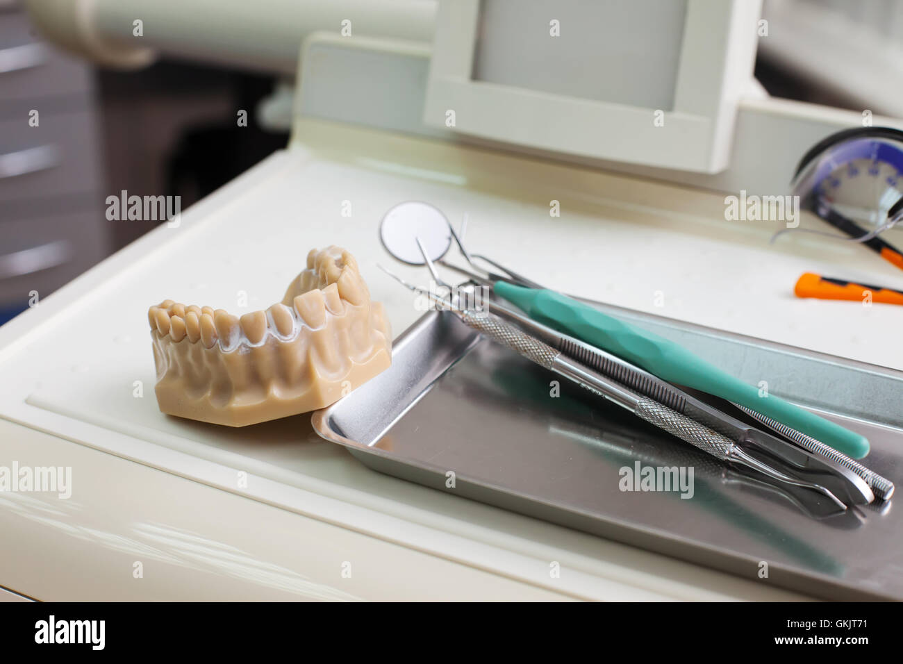 Zahnarzt Instrumente Stockfoto