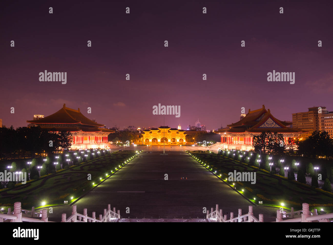 Chiang Kai-Shek-Gedächtnishalle, Nationaltheater und National Concert Hall Stockfoto