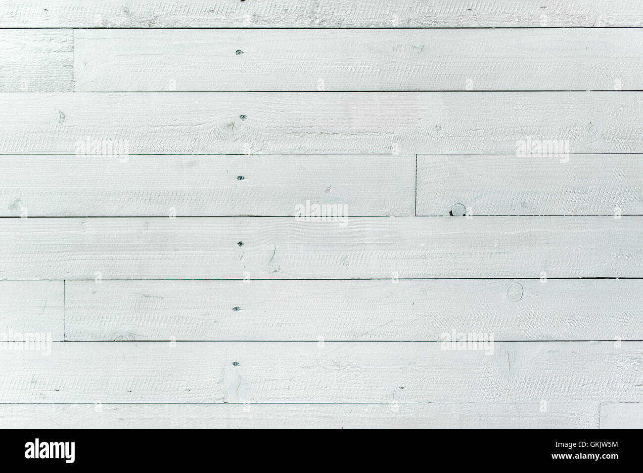 Weiße Planken Oberflächenstruktur, Holzbrett verwendet für Bodenbelag Stockfoto